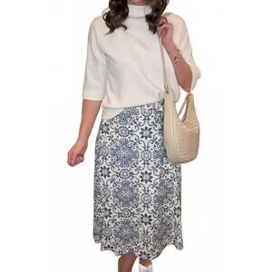 NEW DRESS FORUM azalea mosaic belted skirt in beige